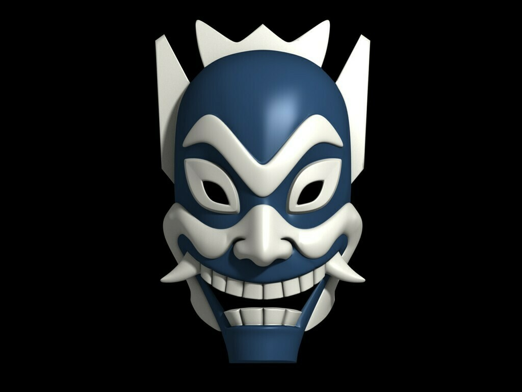 Máscara do espírito azul do Príncipe Zuko